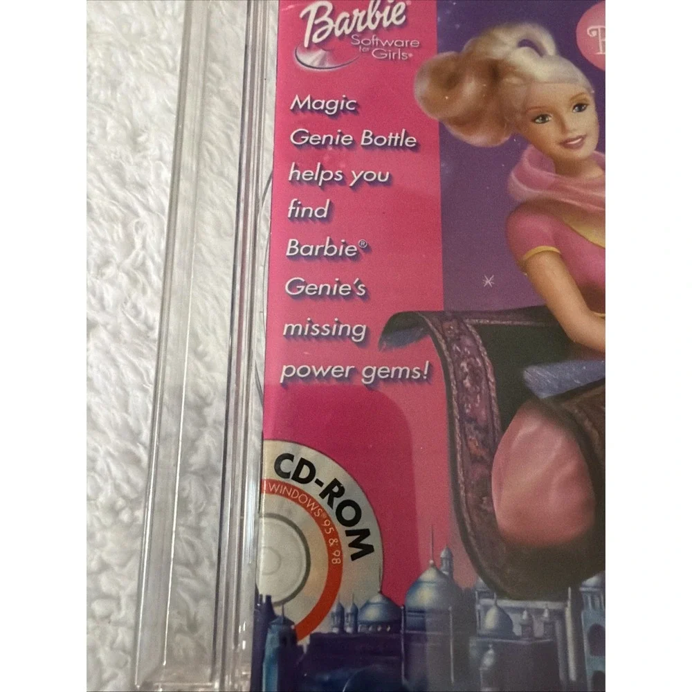 Barbie Magic Genie Bottle PC CD ROM Game 2000 Mattel Vtg